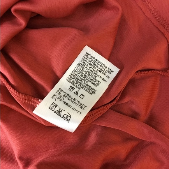 THE Northface long sleeve v neck rust colored XS - Picture 2 of 10